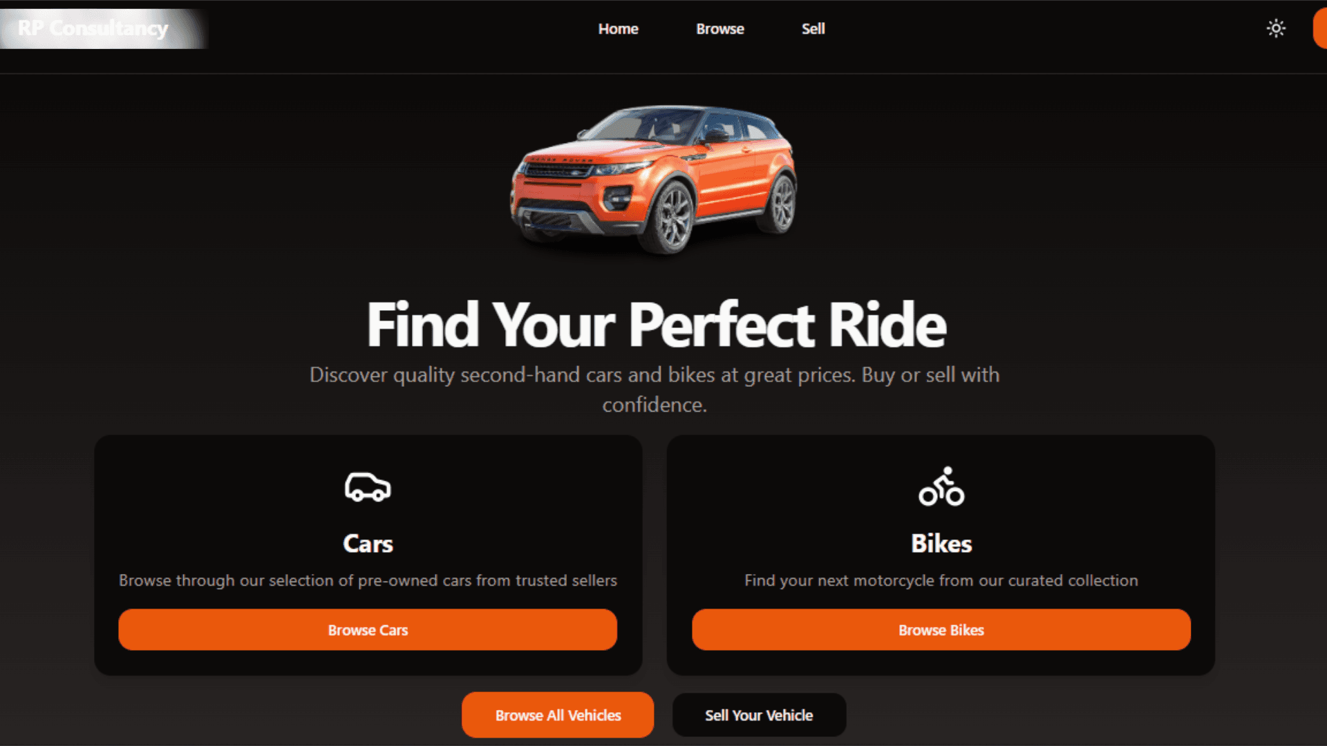 Second-Hand Vehicle Marketplace